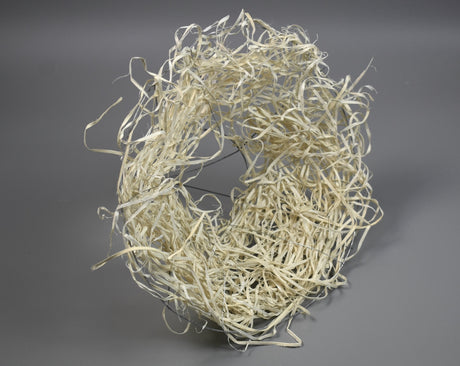 Image for Suport buchet ratan 25cm alb