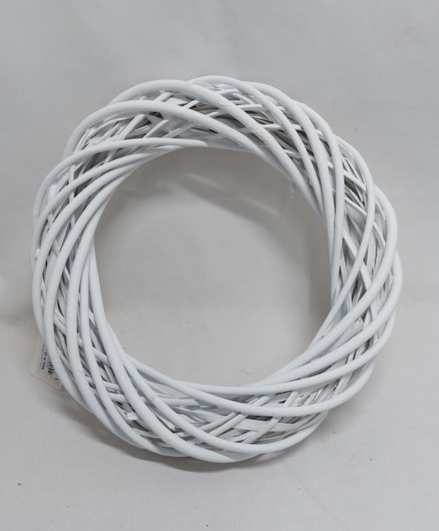 Coronita din nuiele 30cm alb