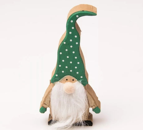 imagine produs Spiridus din lemn 7x2x15cm verde