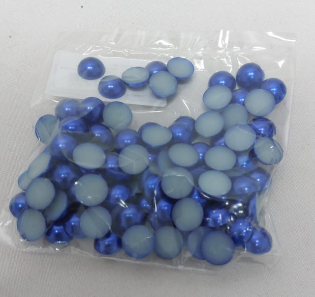 Margele jumatati 12mm S/100 albastru inchis
