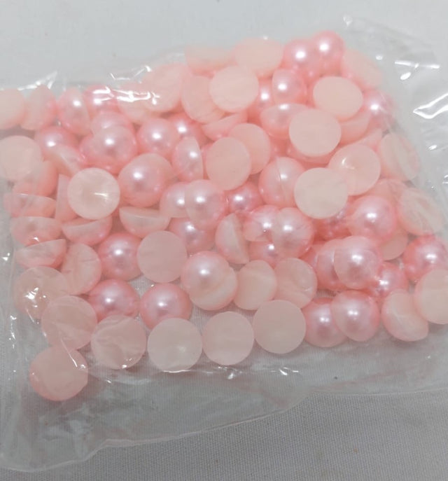 Margele jumatati 12mm S/100 coral