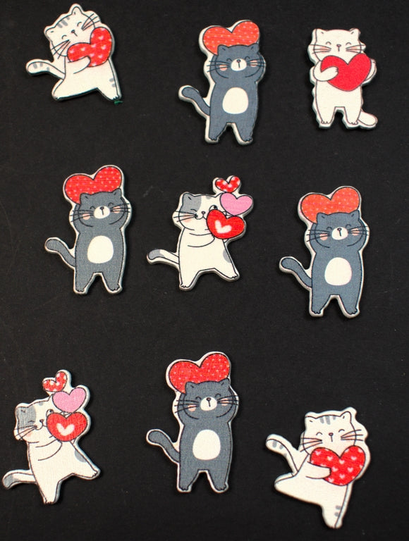 Fig.pisici cu inima 2.5x2.2cm