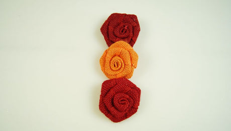 Image for Flori din yuta 6cm S/12 port./rosu/bordo