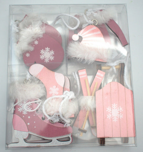 Image for Fig.Craciun din lemn roz