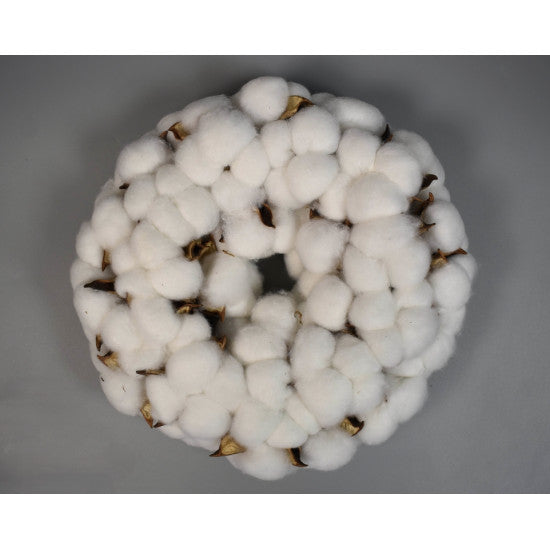 Coronita din flori de bumbac 22cm