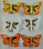 Image for Fluturi cu clame 8cm S/6 wh/y/or