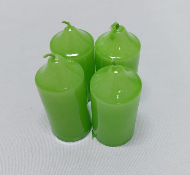 Lumanari dec. advent 8x4cm verde deschis