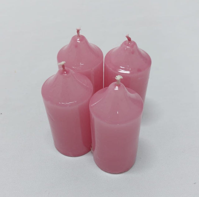 Lumanari dec. advent 8x4cm roz