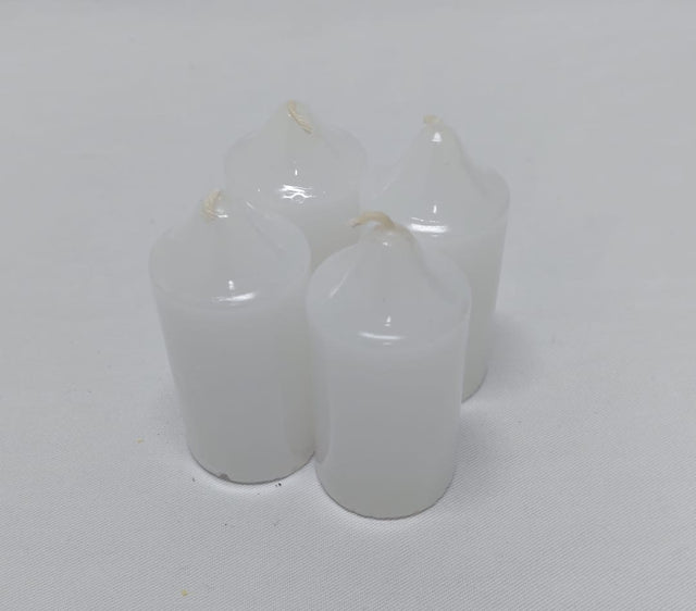 Lumanari dec. advent 8x4cm alb