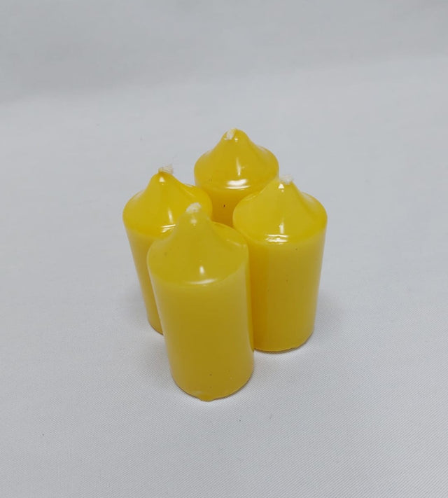 Lumanari dec. advent 8x4cm galben