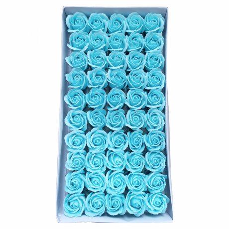 imagine produs Set trandafiri sapun S/50 light blue