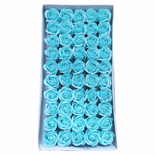 imagine produs Set trandafiri sapun S/50 light blue