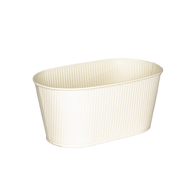 Bol oval Astana metal 18.5x11.5x9cm crem