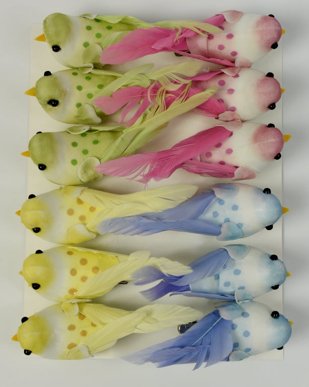 Image for Pasari cu clame 10cm S/12 mix 8.