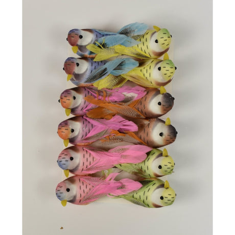 imagine produs Pasari cu clame 8.5cm S/12 mix 7