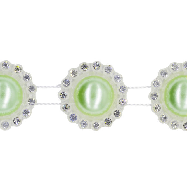 Sir margele cu strasuri 1,2m S/50 mar verde