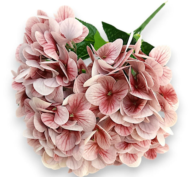 Buchet hortensii Real Touch x5 47cm nalba