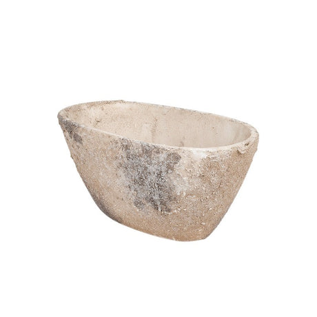 imagine produs Bol Oval Din Piatra Moon 32x16x14,5cm Nisipiu