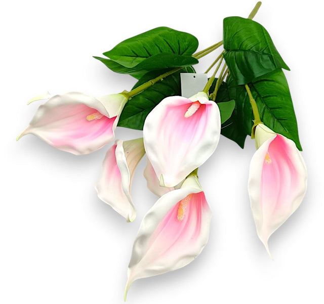 Buchet cale polifam x7 60cm roz