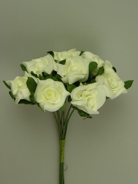 Image for Buchet trandafiri polifoam 3cm crem
