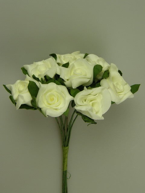 Image for Buchet trandafiri polifoam 3cm crem