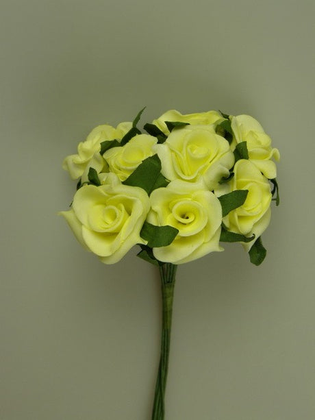 Image for Buchet trandafiri polifoam 3cm galben
