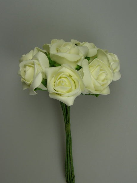 Image for Trandafiri polifoam 5cm x8 crem