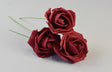 Image for Fir trandafiri polifoam 7cm S/50 bordeaux
