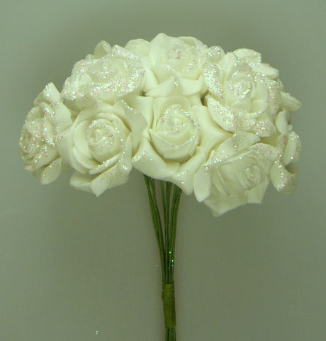 Image for Trandafiri polifoam 3cm s/12 alb