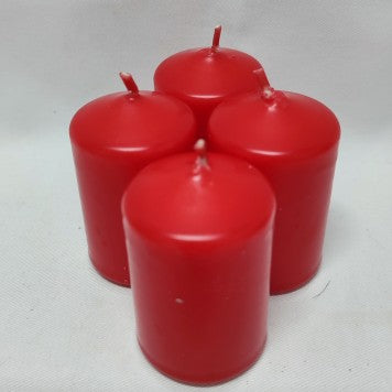Lum. advent simpla 4x6cm rosu,20buc/pachet