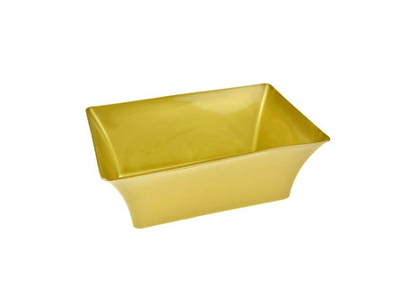 imagine produs Bol plastic dreptunghiular 19cm auriu