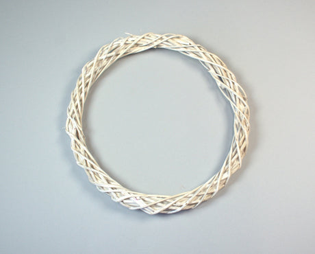 Image for Coronita din nuiele (subtire) 30cm cu chiciura