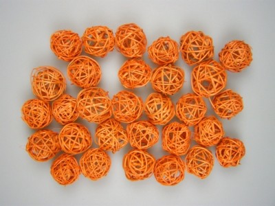 Image for Mingi din nuiele 3cm inalbit portocaliu