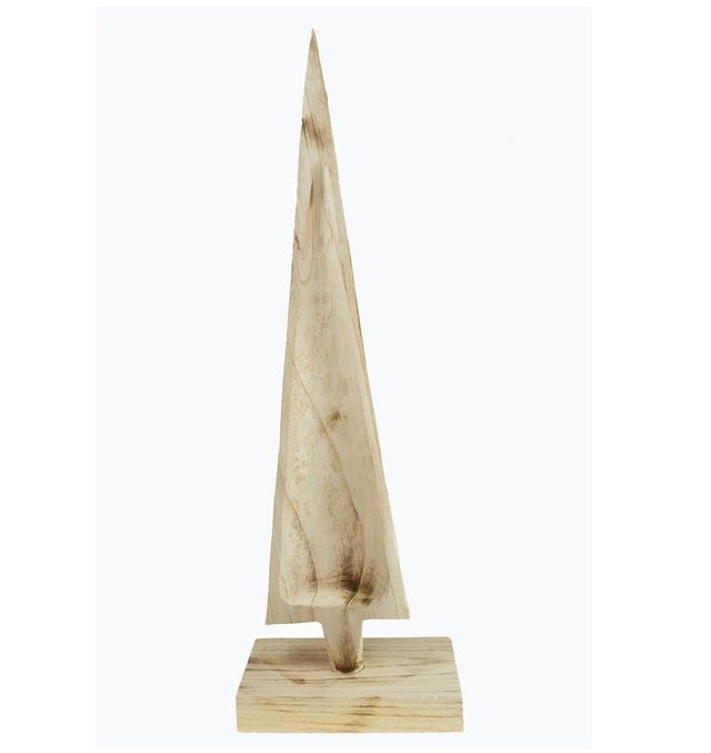 imagine produs Dec.din lemn forma brad 77x24x14cm