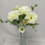 Buchet dalie x7 30cm crem