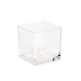 vastag falú üveg kocka 10x10x10cm