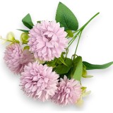Buchet dalie x5 H:30cm mov