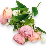 Buchet ranunculus x5 H:30cm roz