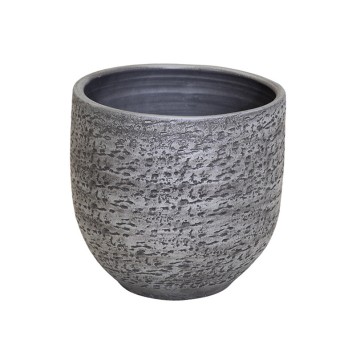 Puro kerámia kaspó ezüst 20x19cm