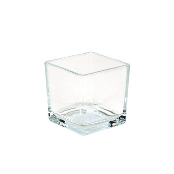 vastag falú üveg kocka 8x8x8cm