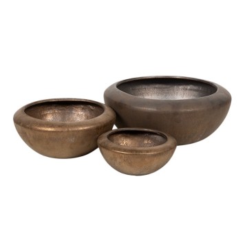 Campbell kerámia tál szett bronz 27x12-49x19,5cm S3