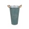Vase din metal cu manere Loretta 16x25cm verde