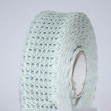 Banda decor textil 40mmx10m albastru vintage