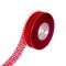 Banda decor textil 2.5cmx10m rosu