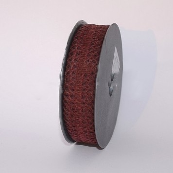 Banda decor textil 2.5cmx10m bordeaux