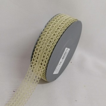 Banda decor textil 2.5cmx10m ecru