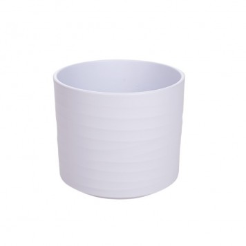 Vas ceramic Wave 20cm alb mat
