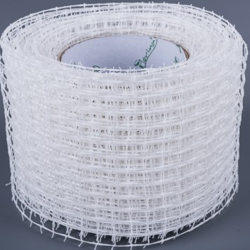 Banda decor plasa simpla 10cm alb