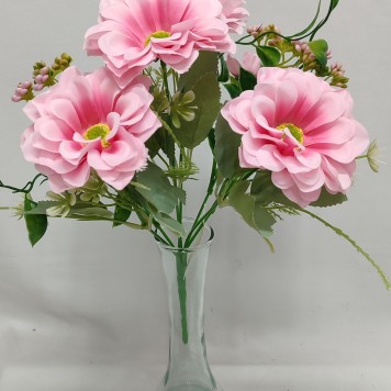 Buchet dalie x7 30cm roz