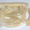 Organza saten 47cmx10m crem deschis